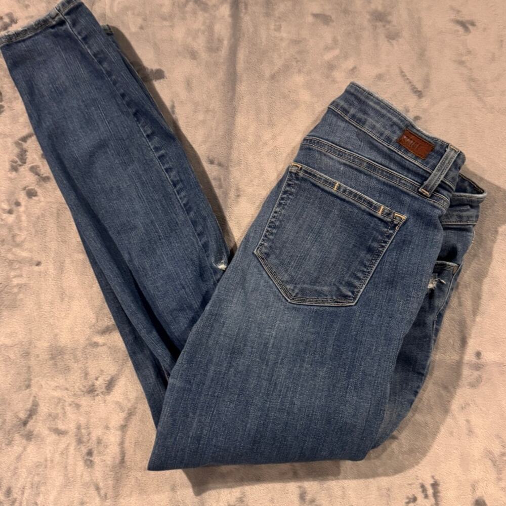 Paige Verdugo Ankle Jeans‎ 30, straight leg, distressed, trashed